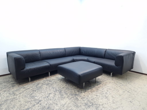 Cassina Met Sofa Hoekbank met Krukjes Leer