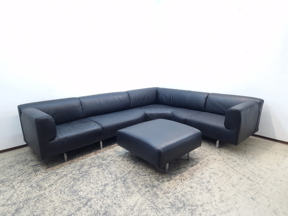 Image 1 of Cassina Met Sofa Hoekbank met Krukjes Leer