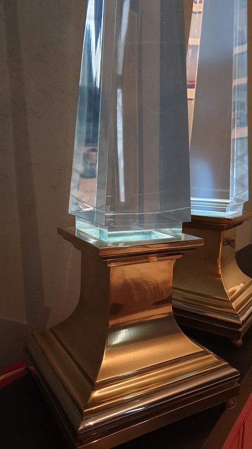 2 x Sandro Petti 'Obelisk' lampen