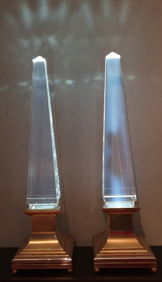 Image 1 of 2 x Sandro Petti 'Obelisk' lampen