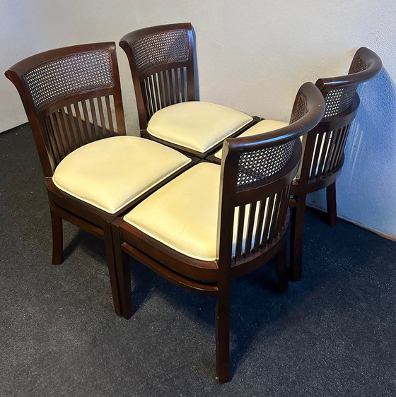 Image 1 of 4 x German vintage Kolonie style stoel 