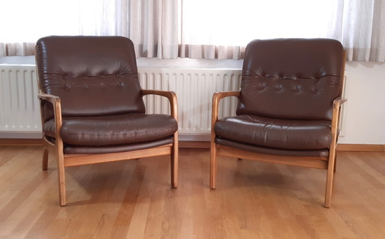 Image 1 of Es Soloform Bankstel, 2-zitter en 2 fauteuils, van Eugen Schmidt