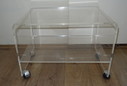 Vintage Plexiglas bijzettafeltje