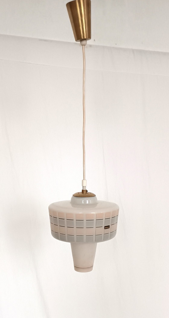 Image 1 of Doria glazen hanglamp 1960