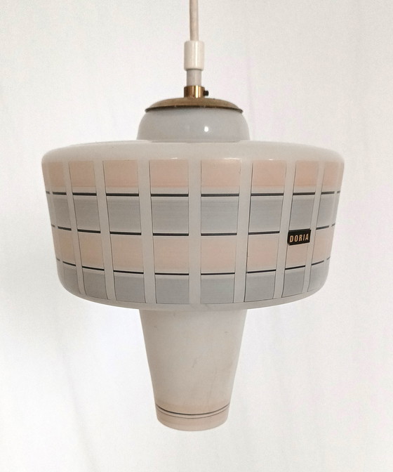 Image 1 of Doria glazen hanglamp 1960