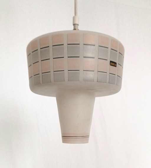 Doria glazen hanglamp 1960