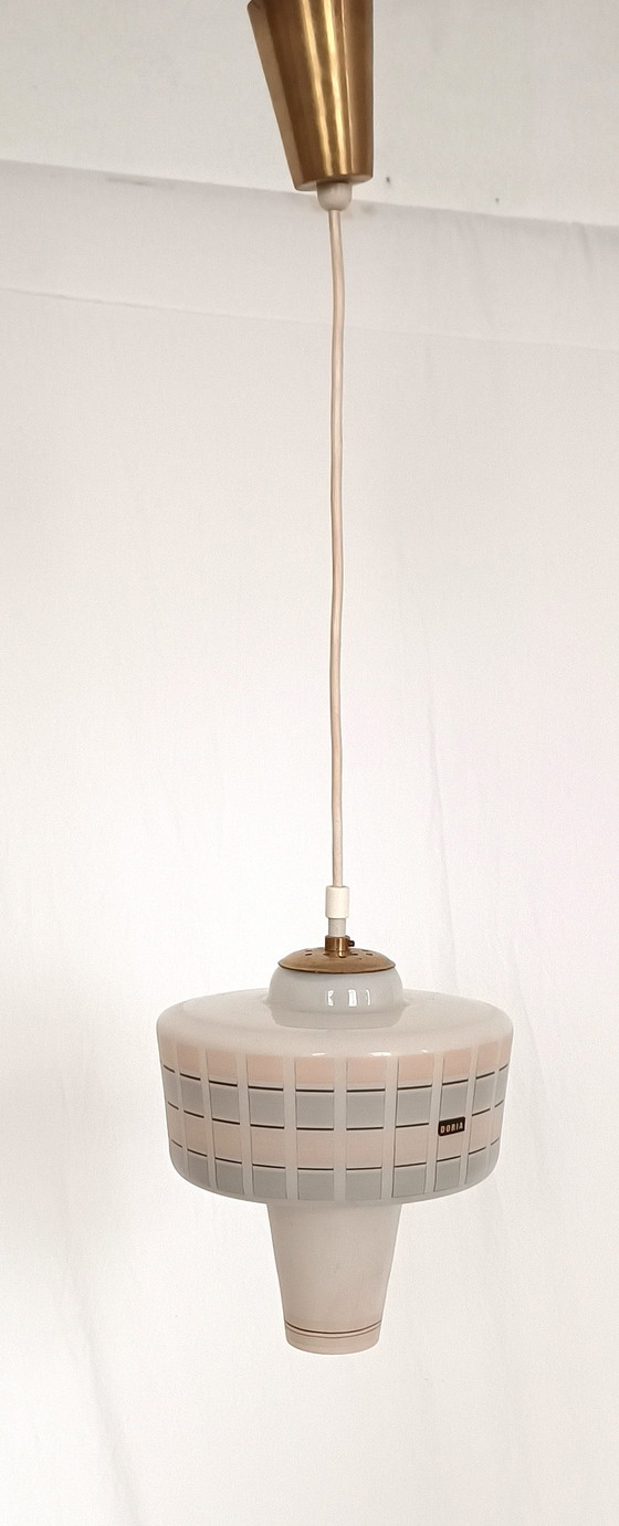 Image 1 of Doria glazen hanglamp 1960