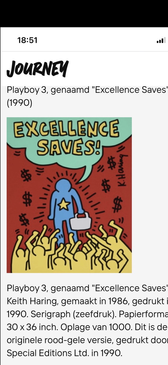 Image 1 of Keith Haring - excellent saves poster