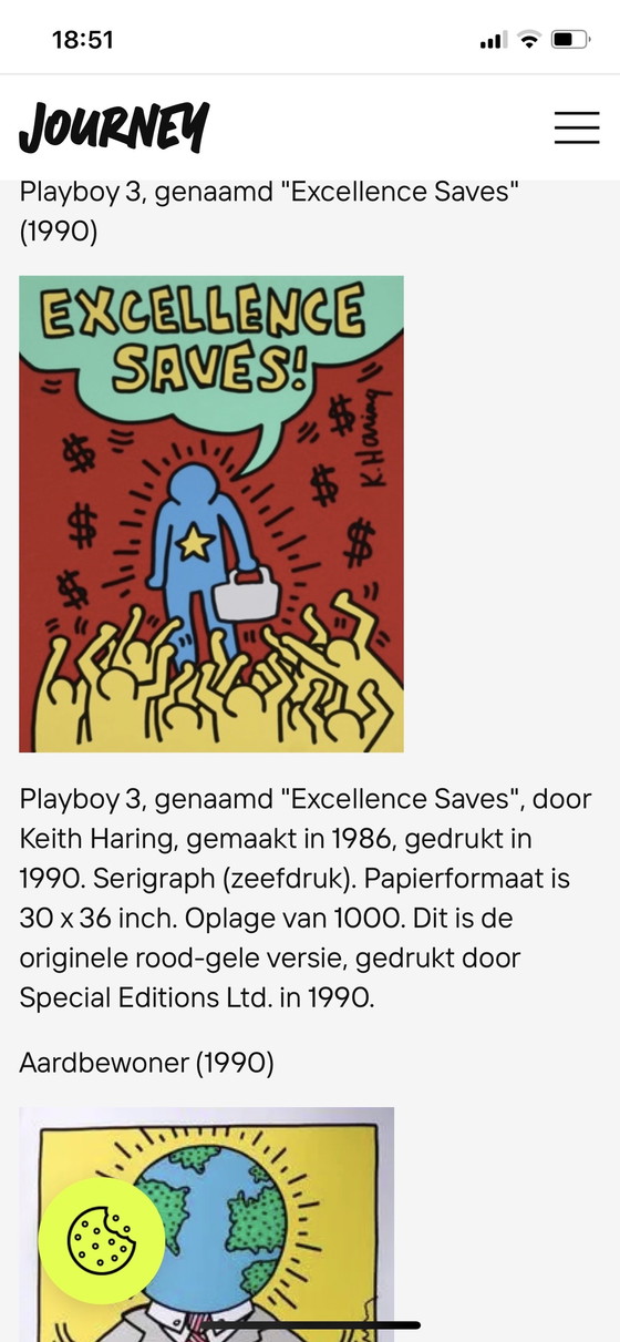 Image 1 of Keith Haring - excellent saves poster