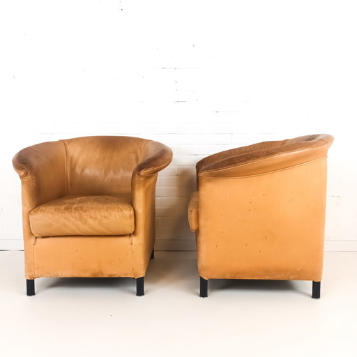 2x vintage club fauteuil Paulo Piva 