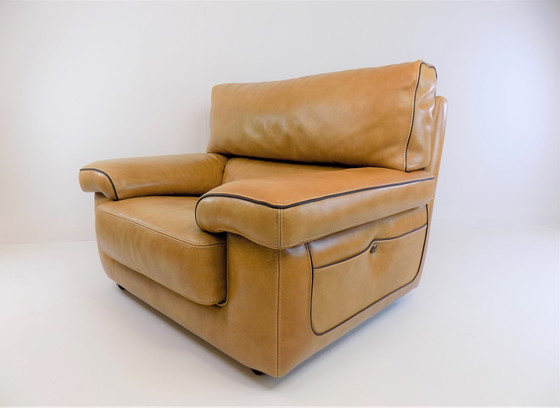 Image 1 of Roche Bobois lederen fauteuil