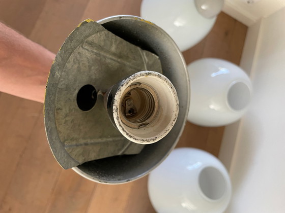 Image 1 of 4 x vintage schoollamp