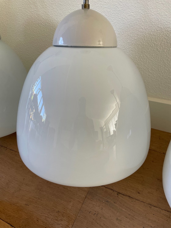 Image 1 of 4 x vintage schoollamp