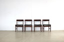 4x vintage Deense eetkamerstoelen