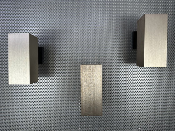 Image 1 of 5x Vintage Lightolier Quadrille wandlamp