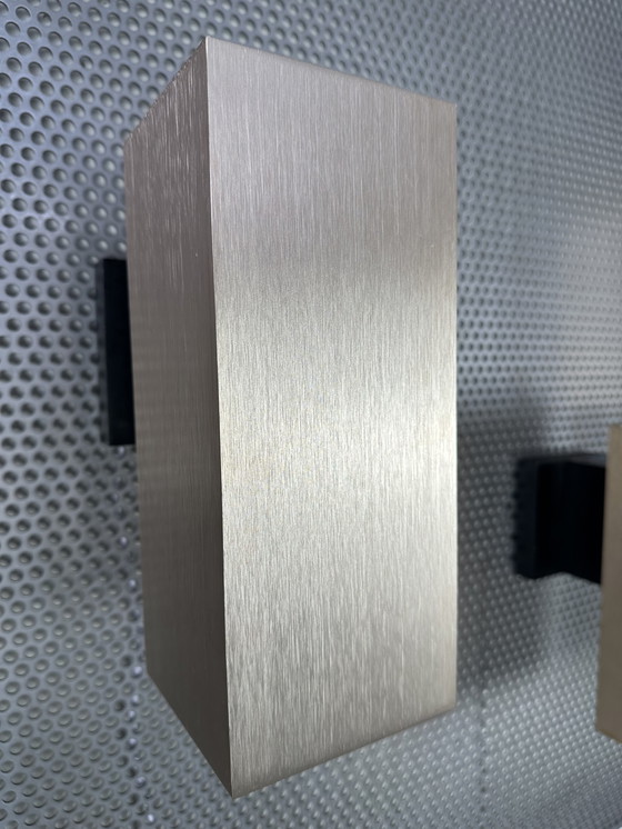 Image 1 of 5x Vintage Lightolier Quadrille wandlamp