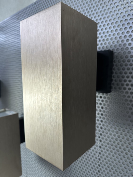 Image 1 of 5x Vintage Lightolier Quadrille wandlamp