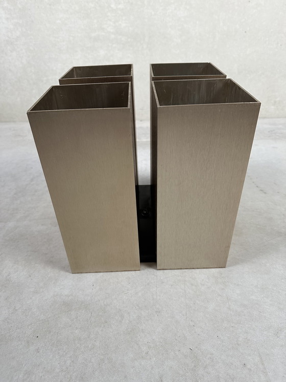 Image 1 of 5x Vintage Lightolier Quadrille wandlamp