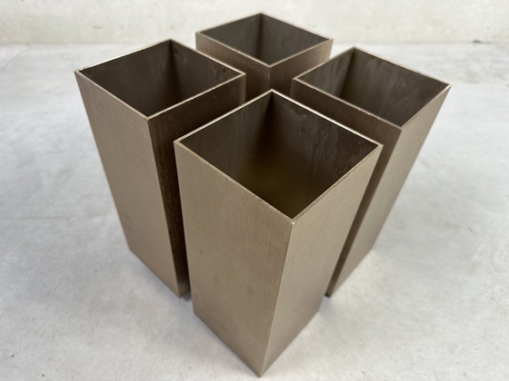 Image 1 of 5x Vintage Lightolier Quadrille wandlamp