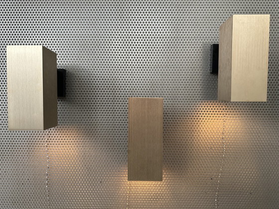 Image 1 of 5x Vintage Lightolier Quadrille wandlamp