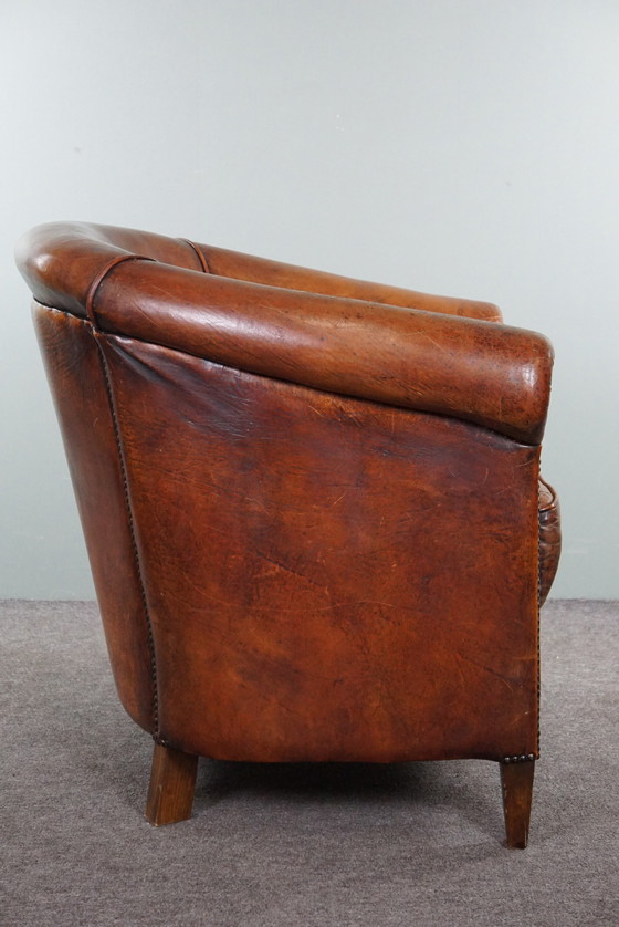 Image 1 of Schapenleren clubfauteuil