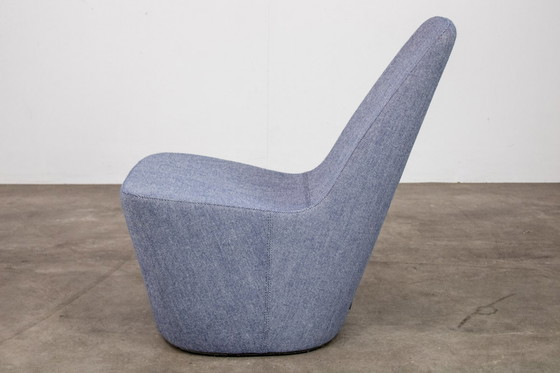 Image 1 of Vitra Monopod fauteuil by Jasper Morrison - blauw