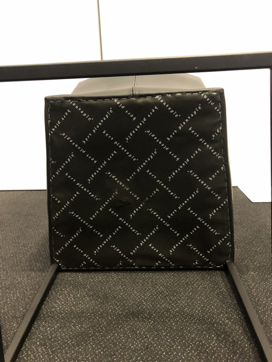 Image 1 of 4x Bert Plantagie leren stoelen