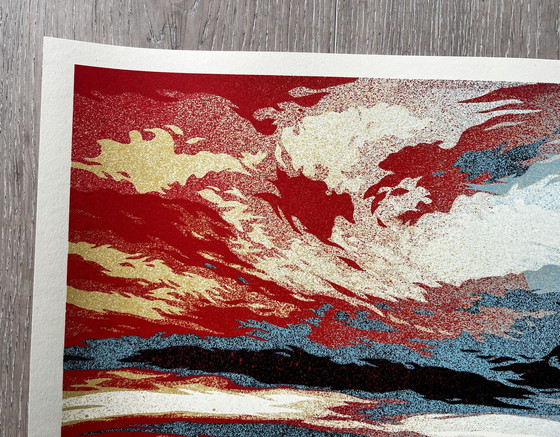 Image 1 of GEHOORZAAM Shepard Fairey – Zonsondergang terwijl de herfst nadert