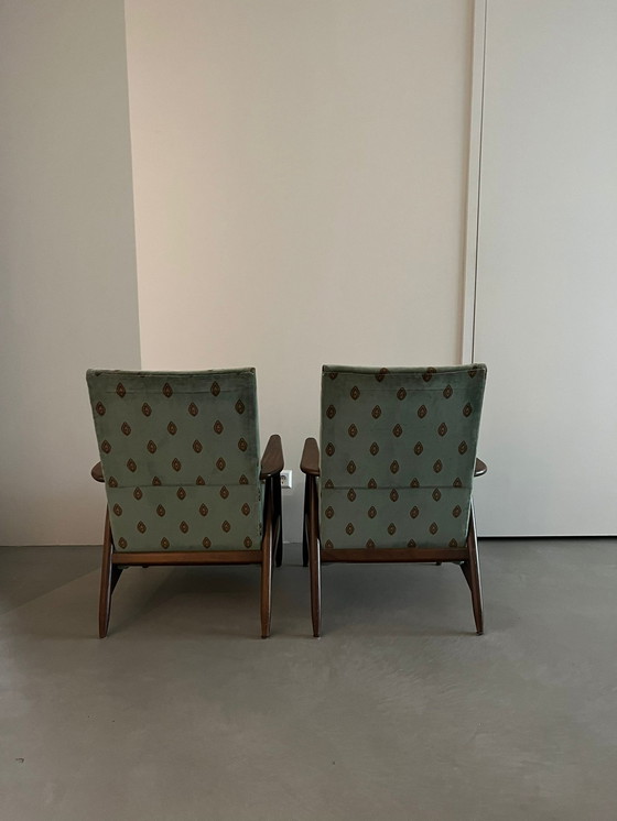 Image 1 of Vintage stoelen, set fauteuils, 2 chairs