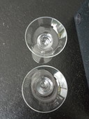2x kristallen kandelaars/kaarsenhouders van KROSNO