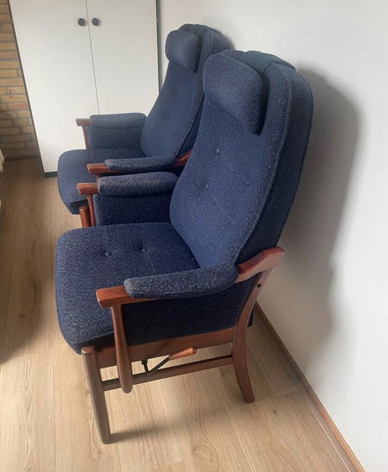 Image 1 of 4x Deense Farstrup relaxfauteuil