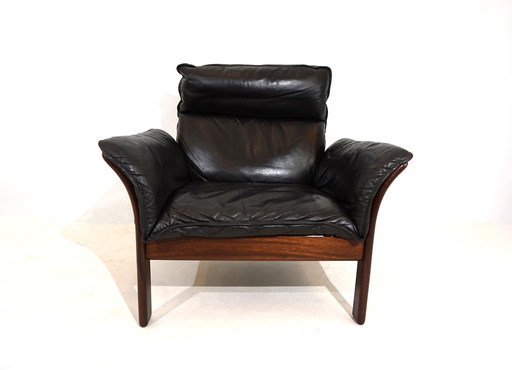 Dreipunkt Scala lederen fauteuil