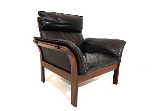 Dreipunkt Scala lederen fauteuil