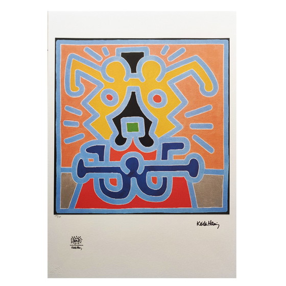 Image 1 of Vintage Keith Haring Limited Edition lithografie