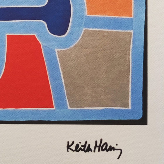 Image 1 of Vintage Keith Haring Limited Edition lithografie