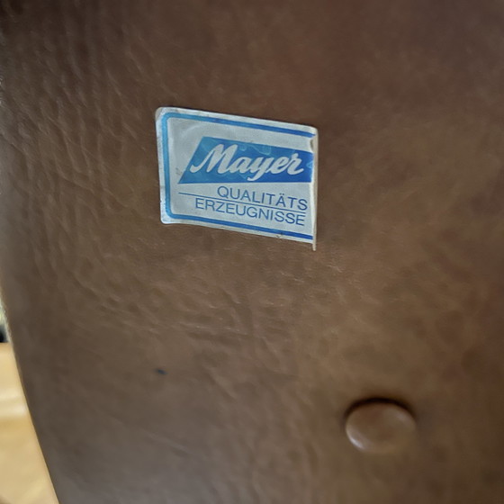 Image 1 of 8x Vintage eetkamerstoelen op chromen voet – draaibaar | jaren ‘70