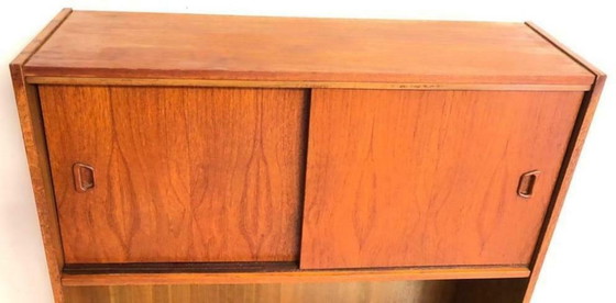 Image 1 of Vintage Deens highboard, wandkast jaren 60, teakhout