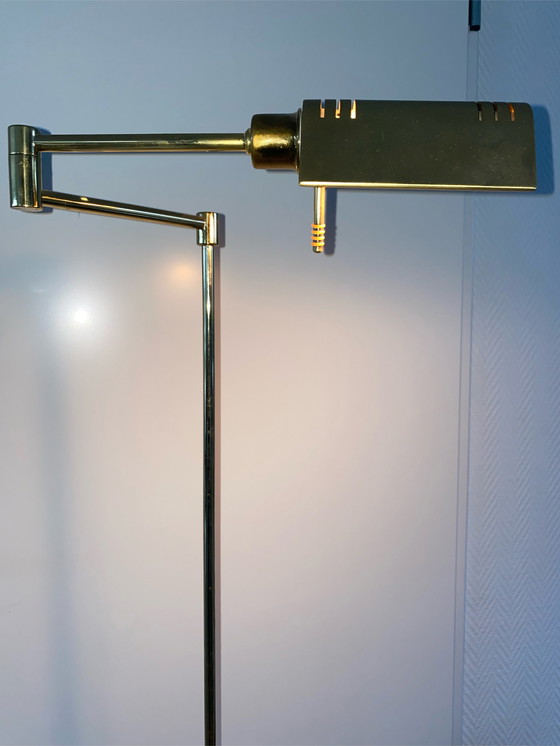 Image 1 of Vintage Messing Vloerlamp