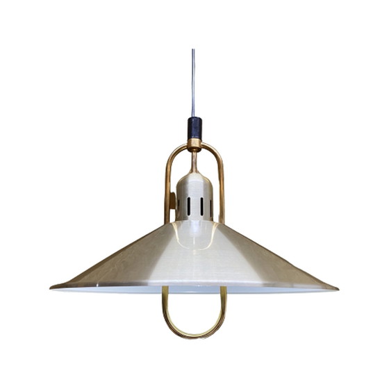 Image 1 of Halverwege de eeuw Belid gouden hanglamp