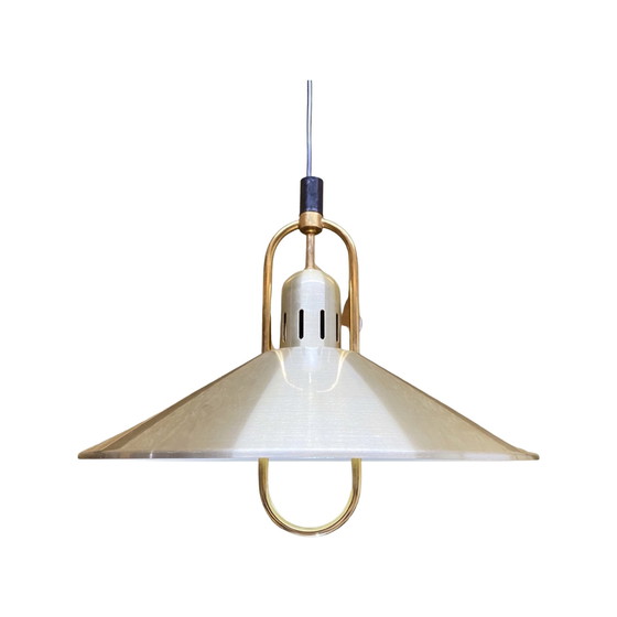 Image 1 of Halverwege de eeuw Belid gouden hanglamp