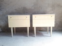 50/60's 2 vintage nachtkastjes Kennedy style