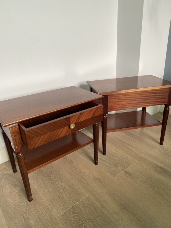 Image 1 of 2x Vintage nachtkastjes