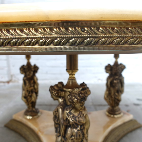 Image 1 of Vintage Deknudt onyx koffietafel