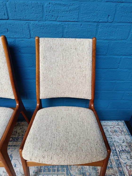 Image 1 of 4x Vintage Stoelen Deens Design