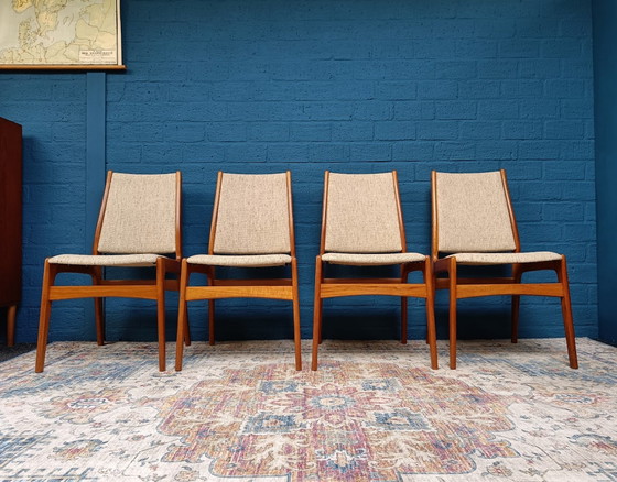 Image 1 of 4x Vintage Stoelen Deens Design