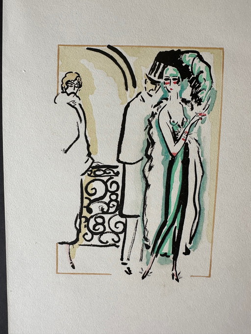 Kees van Dongen La Garconne 1925 pochoir