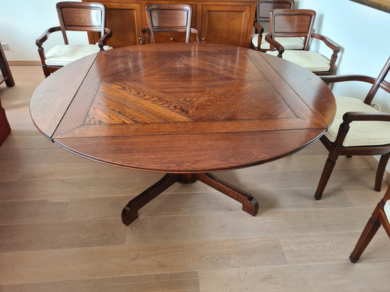 Image 1 of Schuitema Eettafel en Eetkamerstoelen