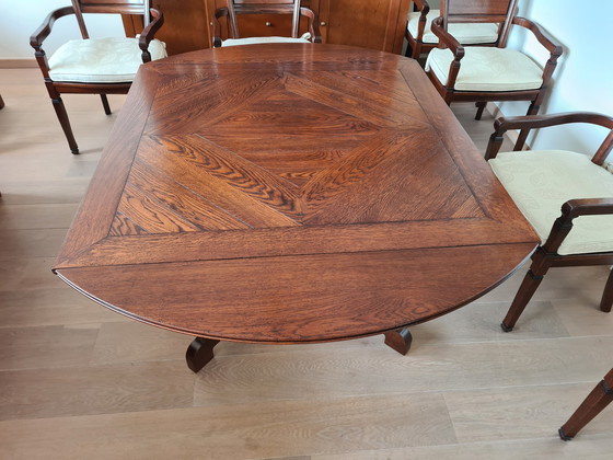 Image 1 of Schuitema Eettafel en Eetkamerstoelen