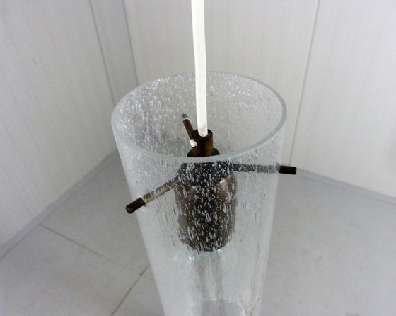 Image 1 of Vintage Kaiser Leuchten glazen hanglamp, 1960’s