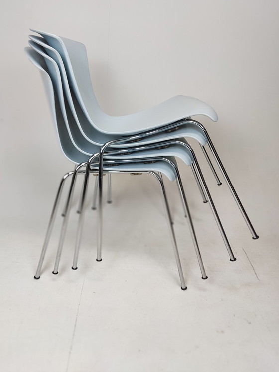 Image 1 of 7x Kartell Nihau eetkamerstoelen van Vico Magistretti